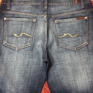 7 for all mankind size 36 jeans rhinestone pocket
